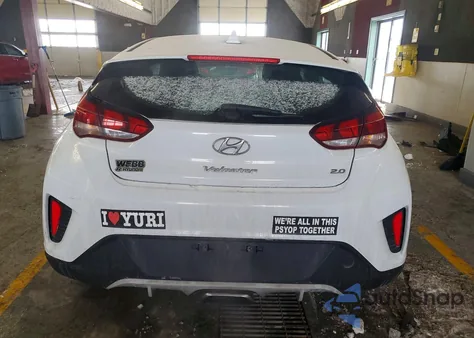 2019 Hyundai Veloster z USA, uszkodzony, nr VIN KMHTG6AF7KU017819